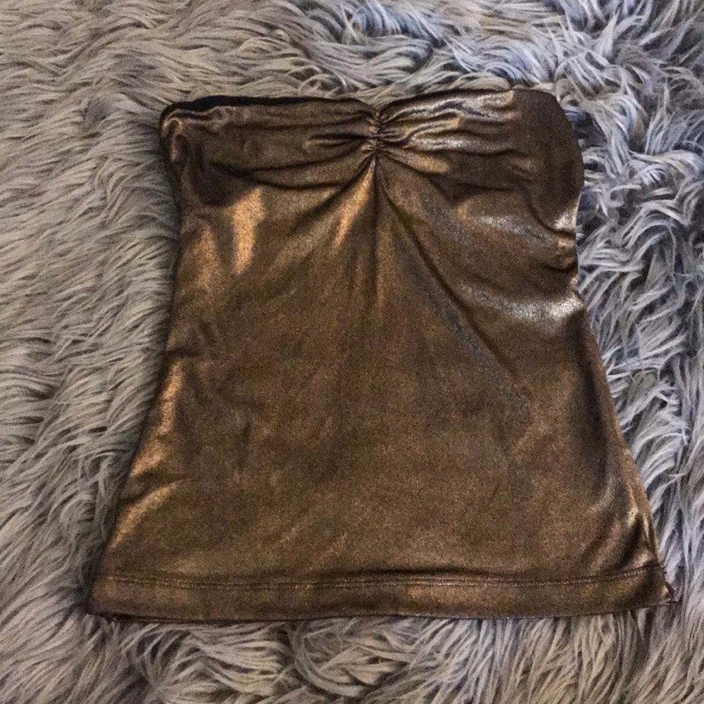 H&M gold tube top
